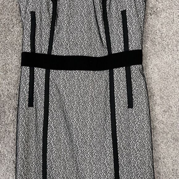 Banana Republic Dress Womens 0 BLack Lace Overlay Sleeveless Scoop Neck Zip - Picture 4 of 13